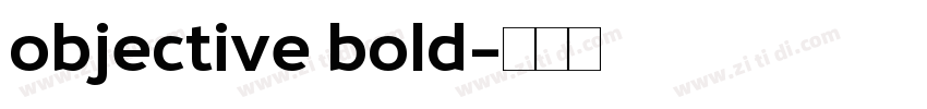 objective bold字体转换